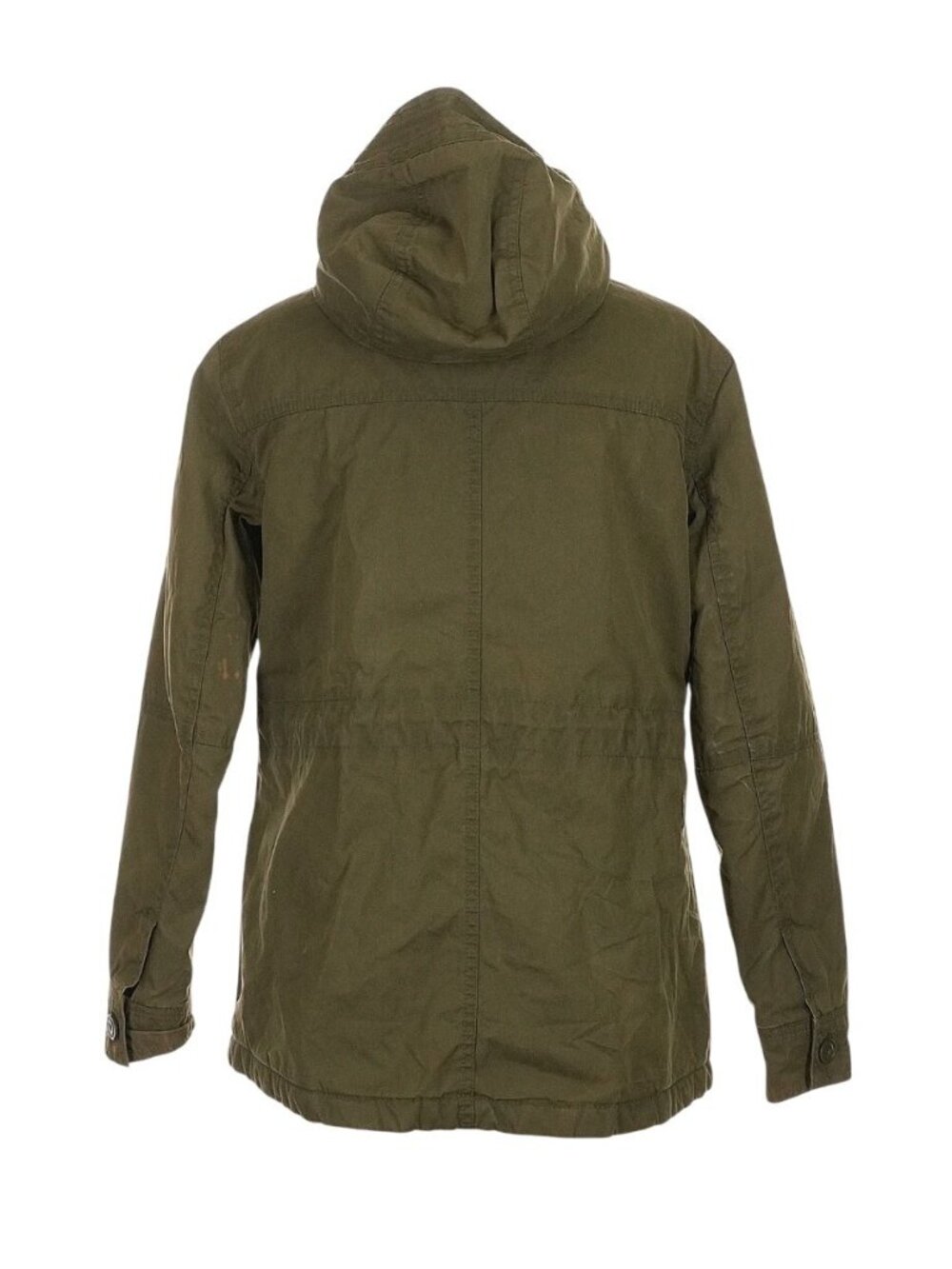 Vintage American Eagle Outfitters Green Hooded Cargo Utility Jacket S Military - Picture 5 of 8